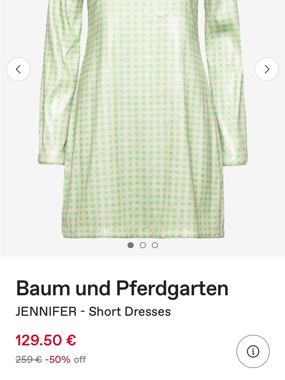 NWOT Baum und Pferdgarten Dress